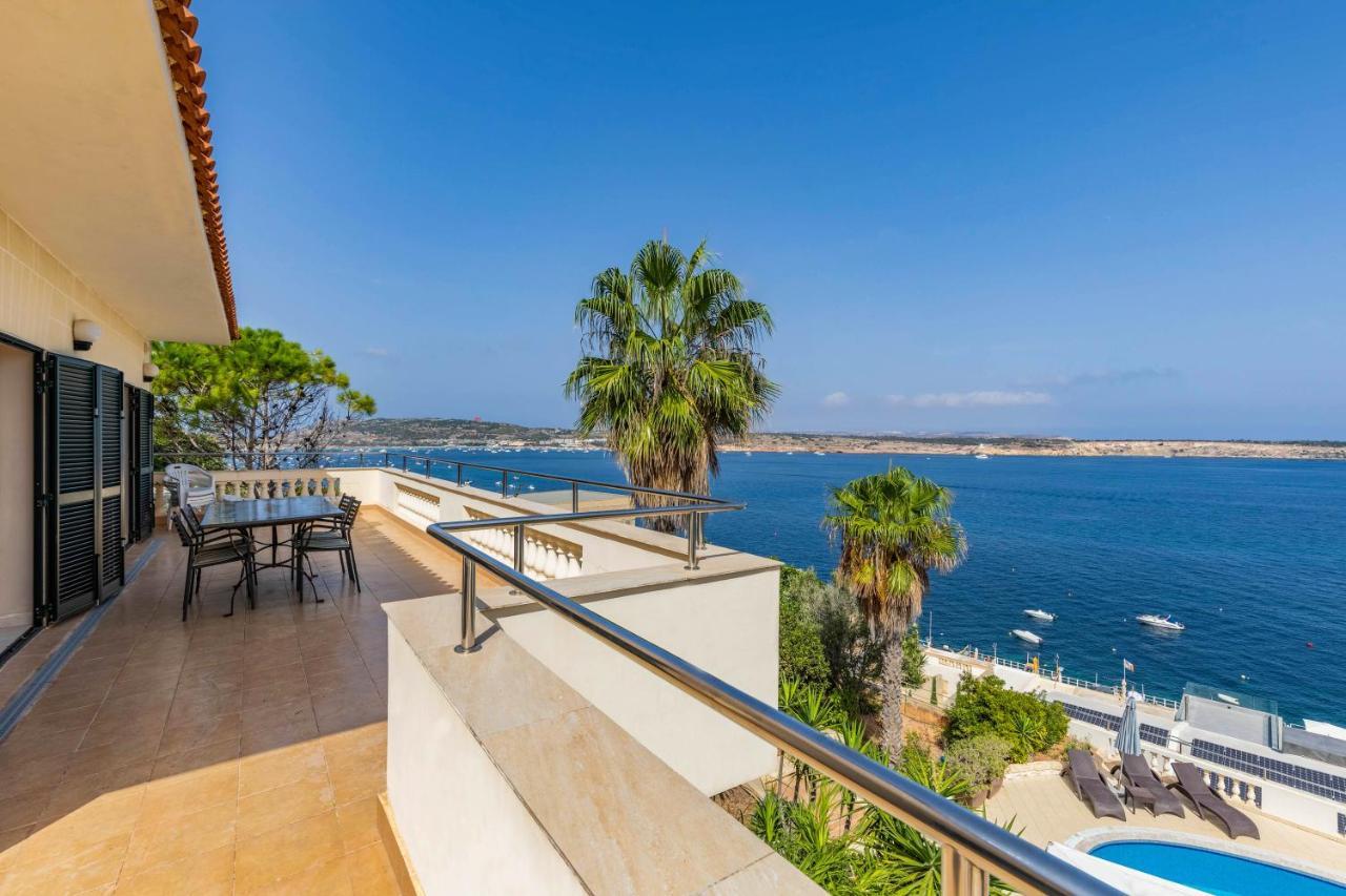 Villa Palma - Sunset Sea Views With Pool, Jacuzzi, Sauna And Games Room Mellieħa Buitenkant foto